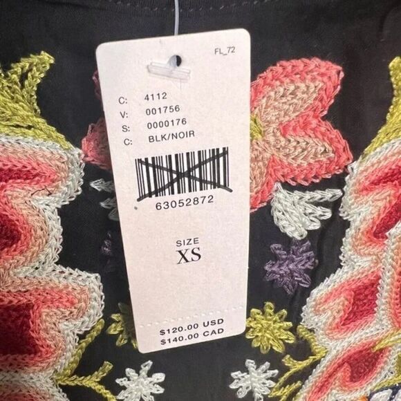 Anthropologie x Tiny NWT Embroidered Short Sleeve Top S ($120) - Picture 6 of 8